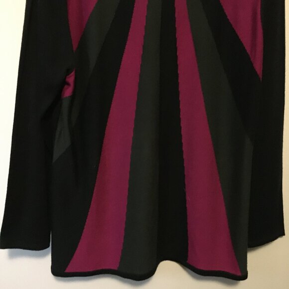 Vintage La Madona Faux Leather Shoulder Punk Sweater - Picture 5 of 12